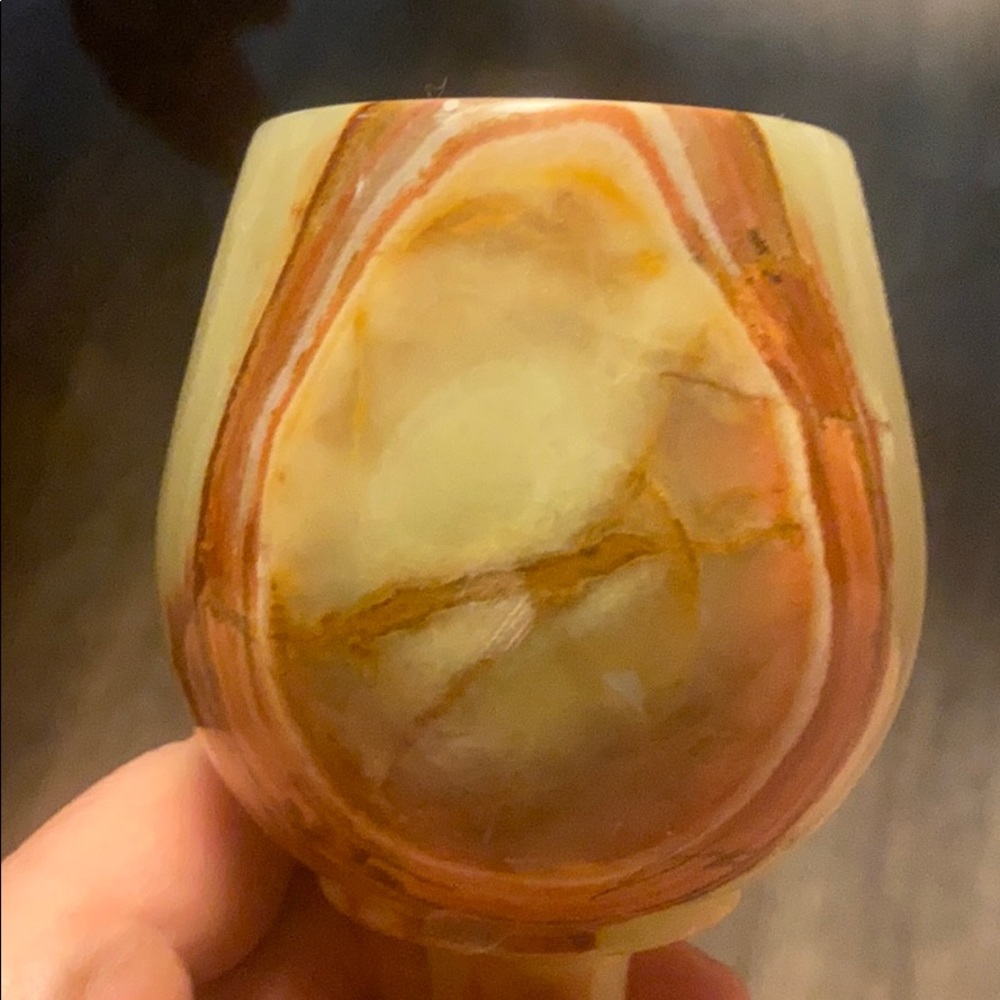 Agate? Marble? Onyx? Goblets 💛 - Picture 3 of 9
